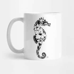 Floral Seahorse Mug